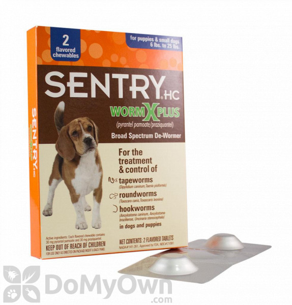 sentry worm x plus 7 way dewormer small dogs