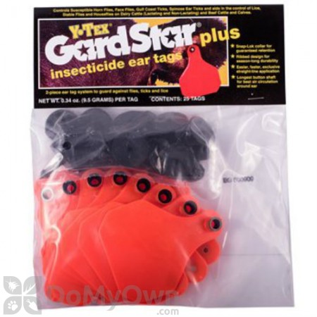 Y - Tex Orange GardStar Plus Insecticide Ear Tags Combo - Blank