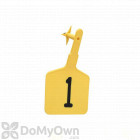 Y - TEX LoneStar Large Tags Numbered 1 to 25