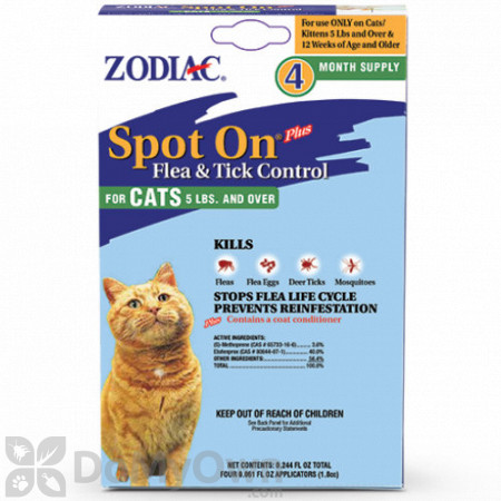 Zodiac Spot On Plus Flea Control for Cats and Kittens