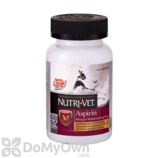 image of Nutri - Vet Hip Aspirin 300 mg for Large Dogs