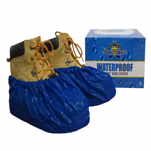 ShuBee Waterproof Shoe Covers Dark Blue