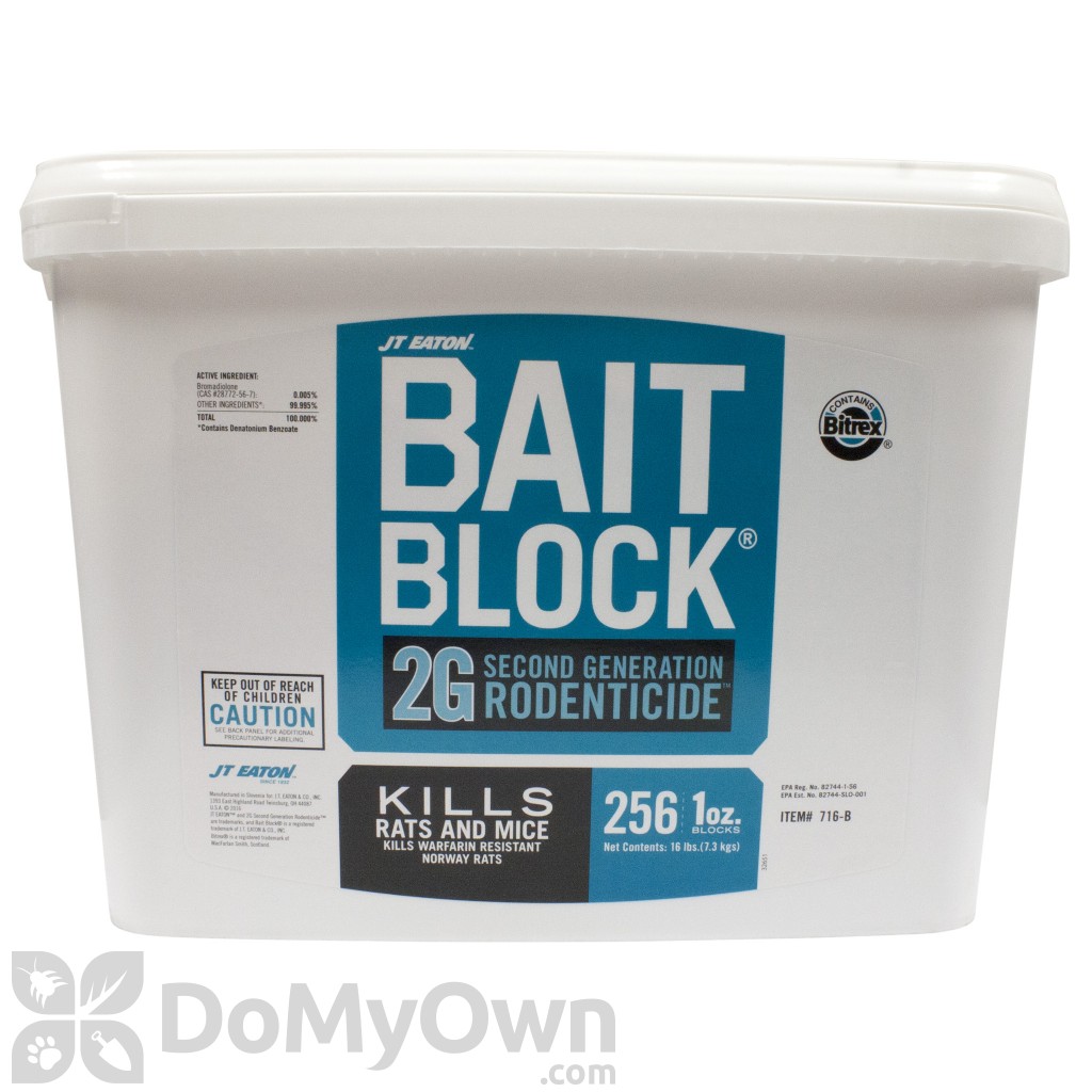 J.T. Eaton Bait Block 2G Second Generation Rodenticide