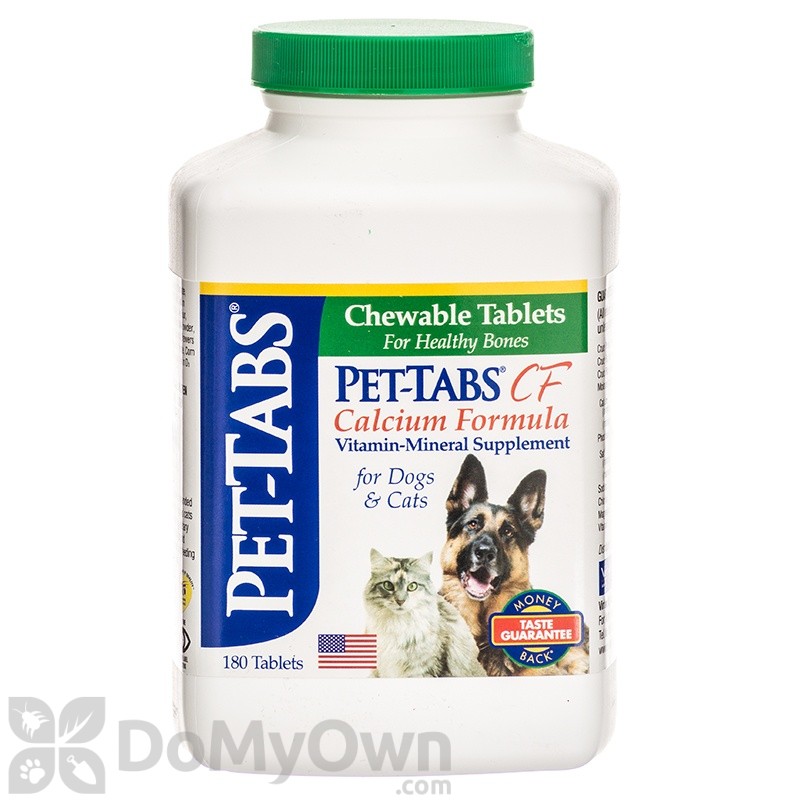 Pet Tabs CF (Calcium Formula) for Dogs and Cats