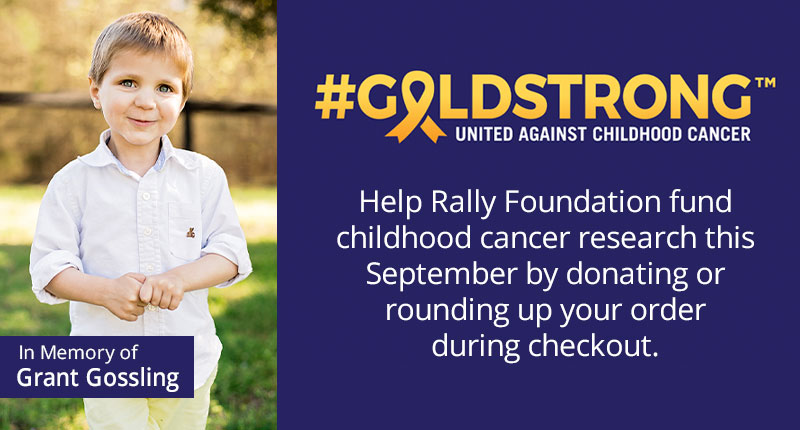 DoMyOwn is Goldstrong - United Against Childhood Cancer.